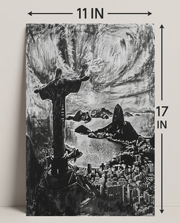 Christ The Redeemer Over Rio Poster