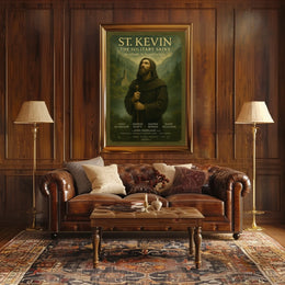 St. Kevin The Solitary Saint Poster