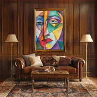 Vibrant Abstract Cityscape Art Poster