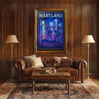 Maryland Flag Art Poster