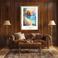 El Tunco Beach Paradise Poster PosterGoat