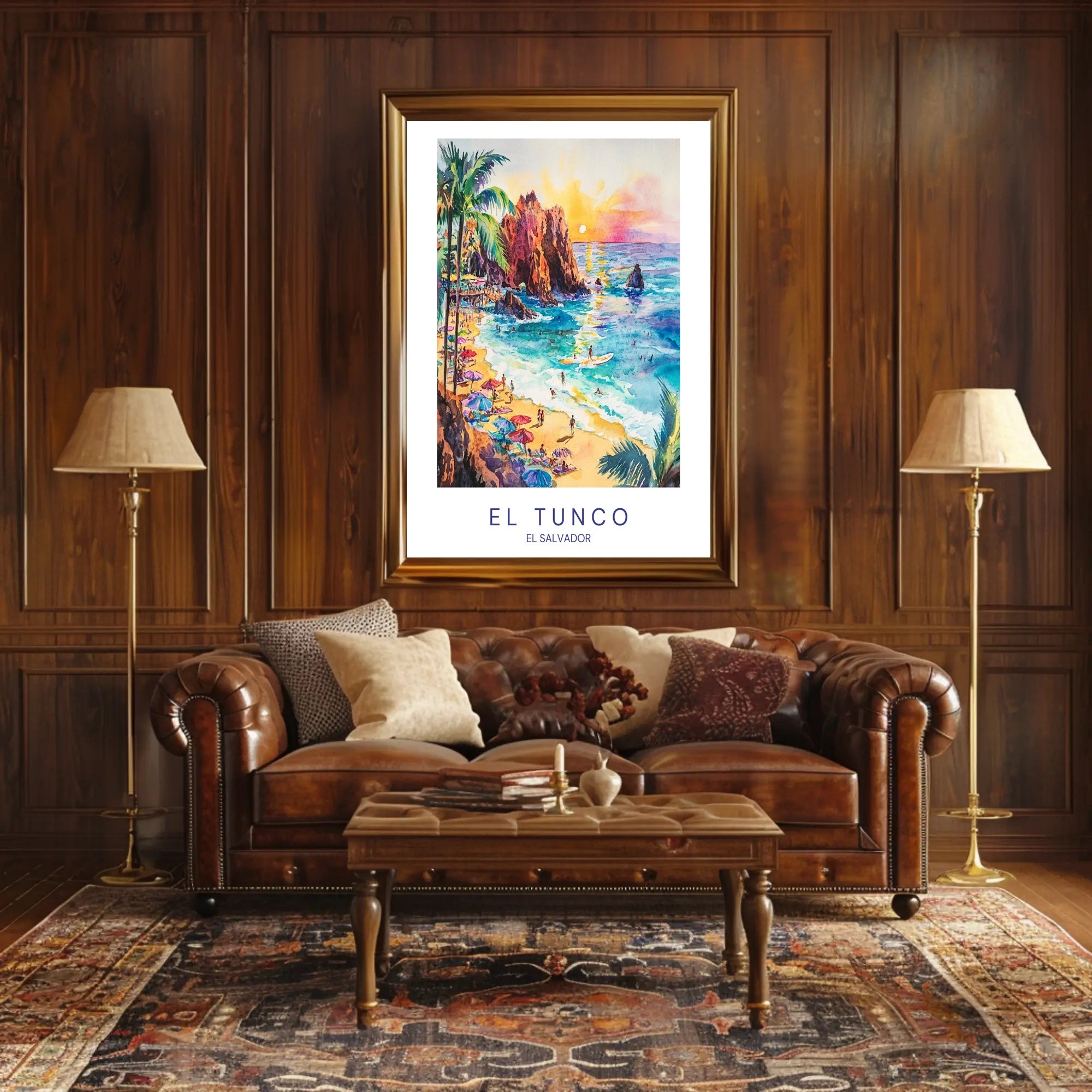 El Tunco Beach Paradise Poster PosterGoat