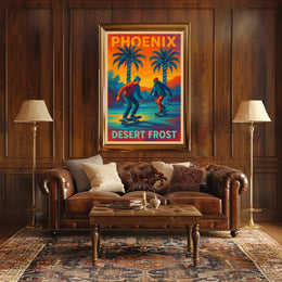 Phoenix Desert Frost Poster