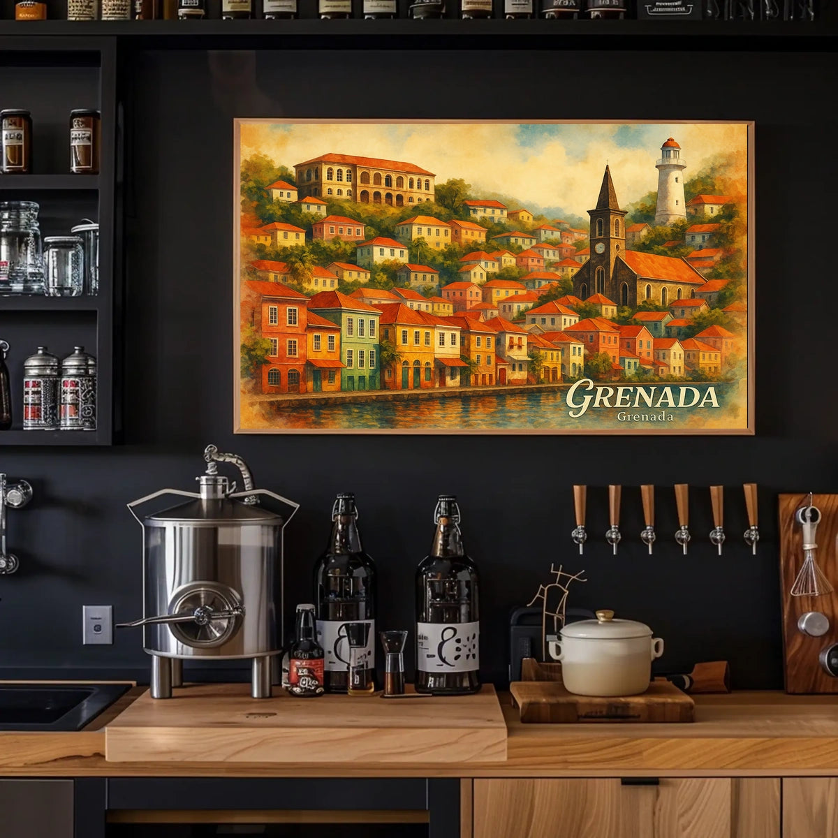 Grenada A Scenic View Poster