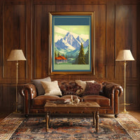Majestic Mountain Retreat Poster