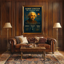 Albert Einstein Inspirational Physics Quote Poster Print