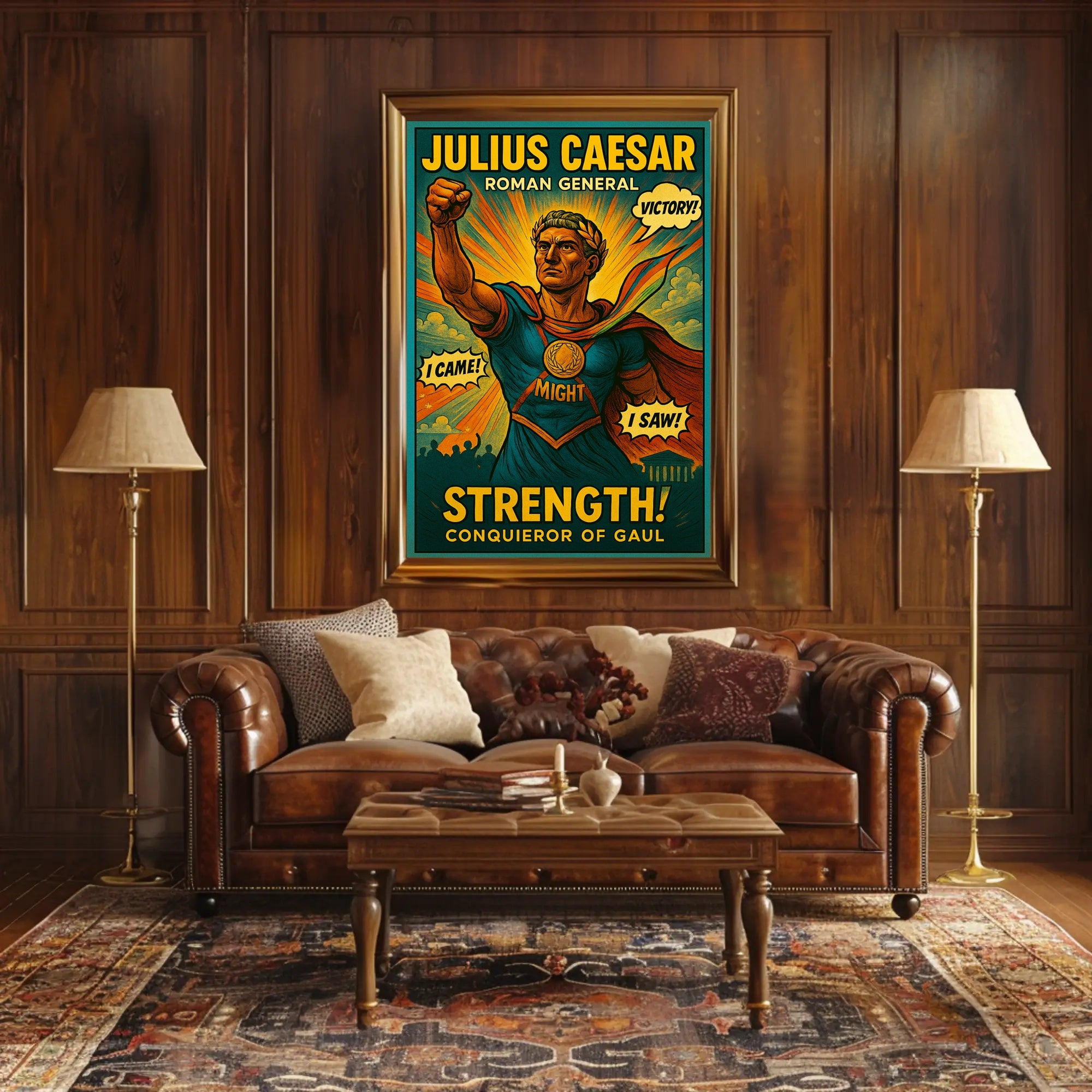 Julius Caesar – Roman General Poster PosterGoat