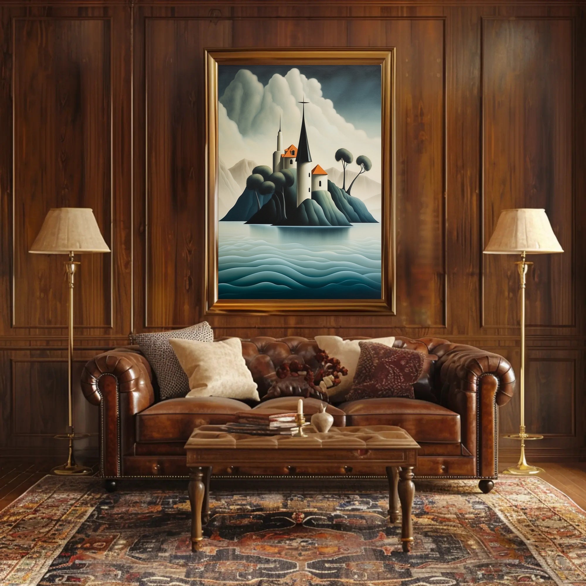 Enchanted Island Fortress Poster PosterGoat