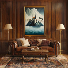 Enchanted Island Fortress Poster PosterGoat