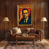 Malcolm X Iconic Leader Poster