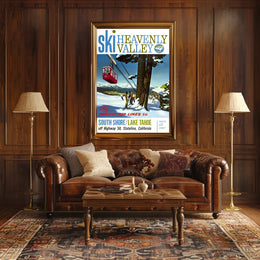 Ski Heavenly Valley Poster PosterGoat