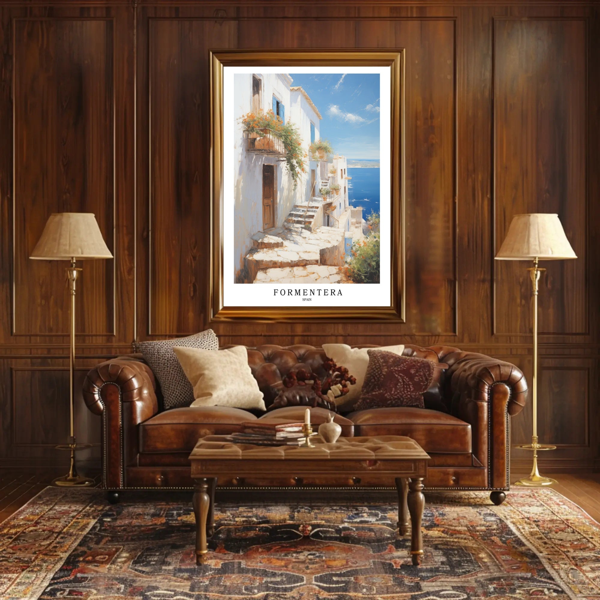 Formentera's Coastal Charm Poster PosterGoat