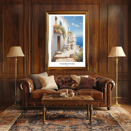 Formentera's Coastal Charm Poster PosterGoat