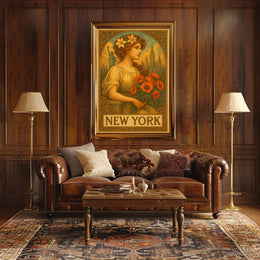 New York Elegance Poster Museum Quality Cityscape For Homes