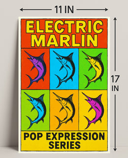 Electric Marlin Pop Expression Series Poster PosterGoat