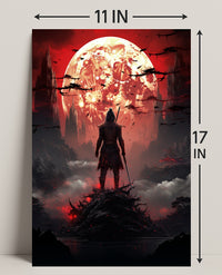 Warrior Under The Blood Moon Poster