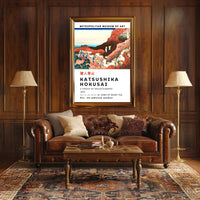 Katsushika Hokusai A Group of Mountaineers Poster