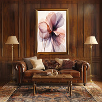 Stylized Floral Abstract Art Print - Abstract, Artistic, or Pop Culture Poster