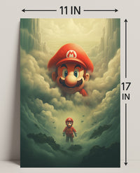 Mario In The Clouds Poster