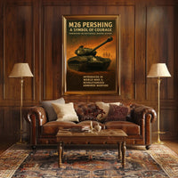 M26 Pershing A Symbol of Courage Poster