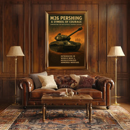 M26 Pershing A Symbol of Courage Poster