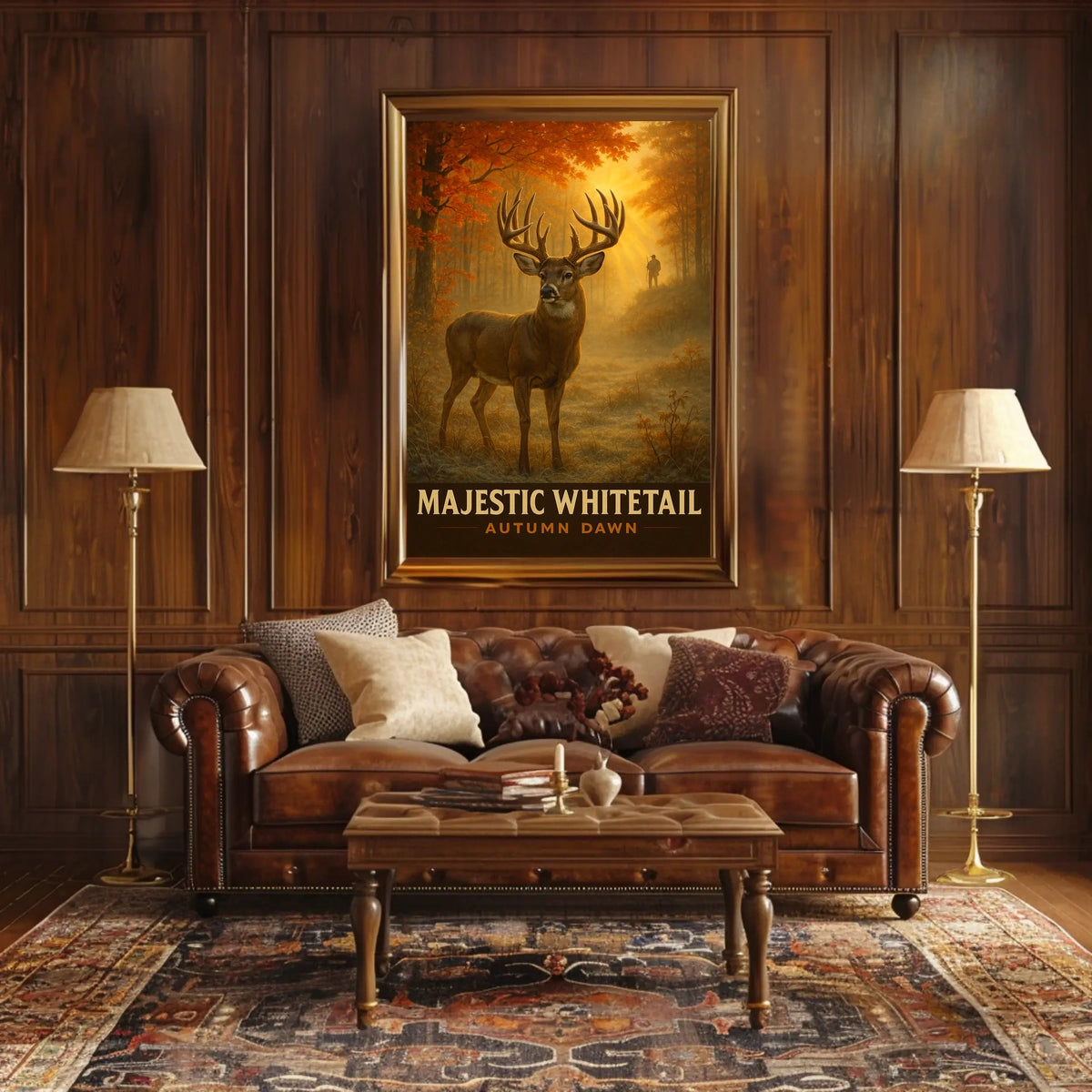 Majestic Whitetail Autumn Dawn Poster