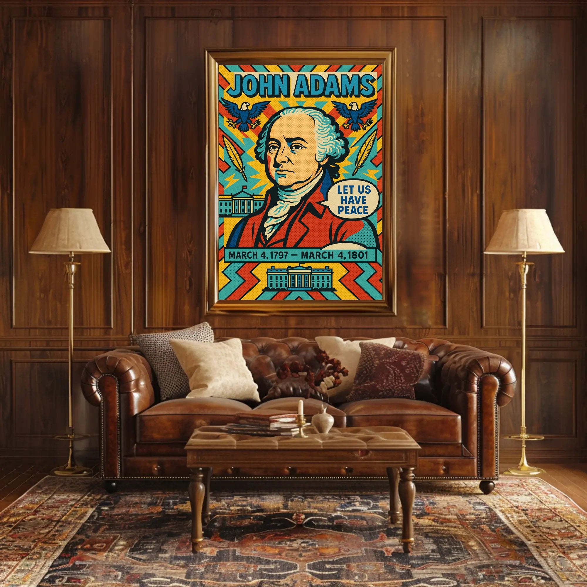 John Adams 2nd President Poster PosterGoat