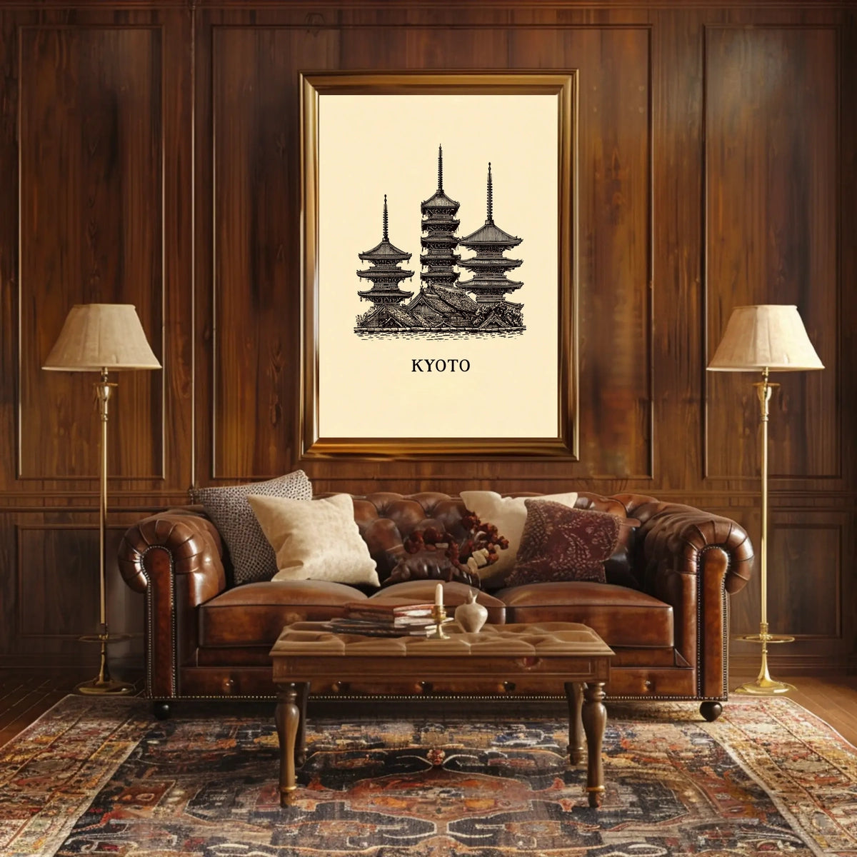 Kyoto Pagodas Poster