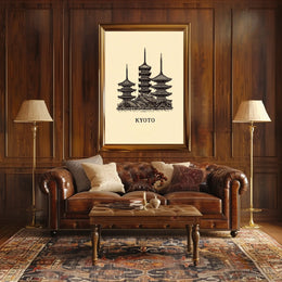 Kyoto Pagodas Poster
