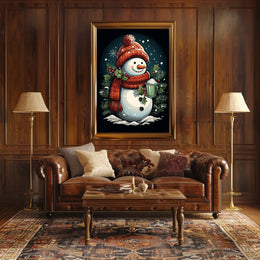 Festive Snowman Delight Poster