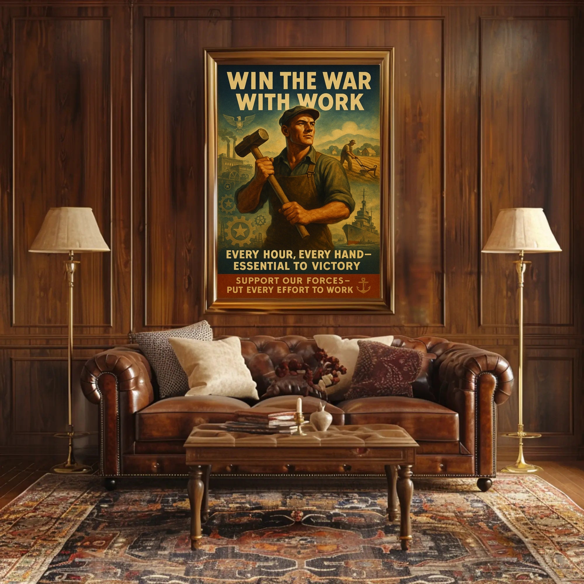 World War II Labor Contribution Poster