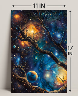 Cosmic Tree of Life Space or Astronomy Poster