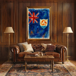 Anguilla Flag Art Poster