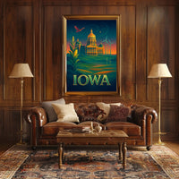 Iowa A Land of Heritage and Innovation Poster