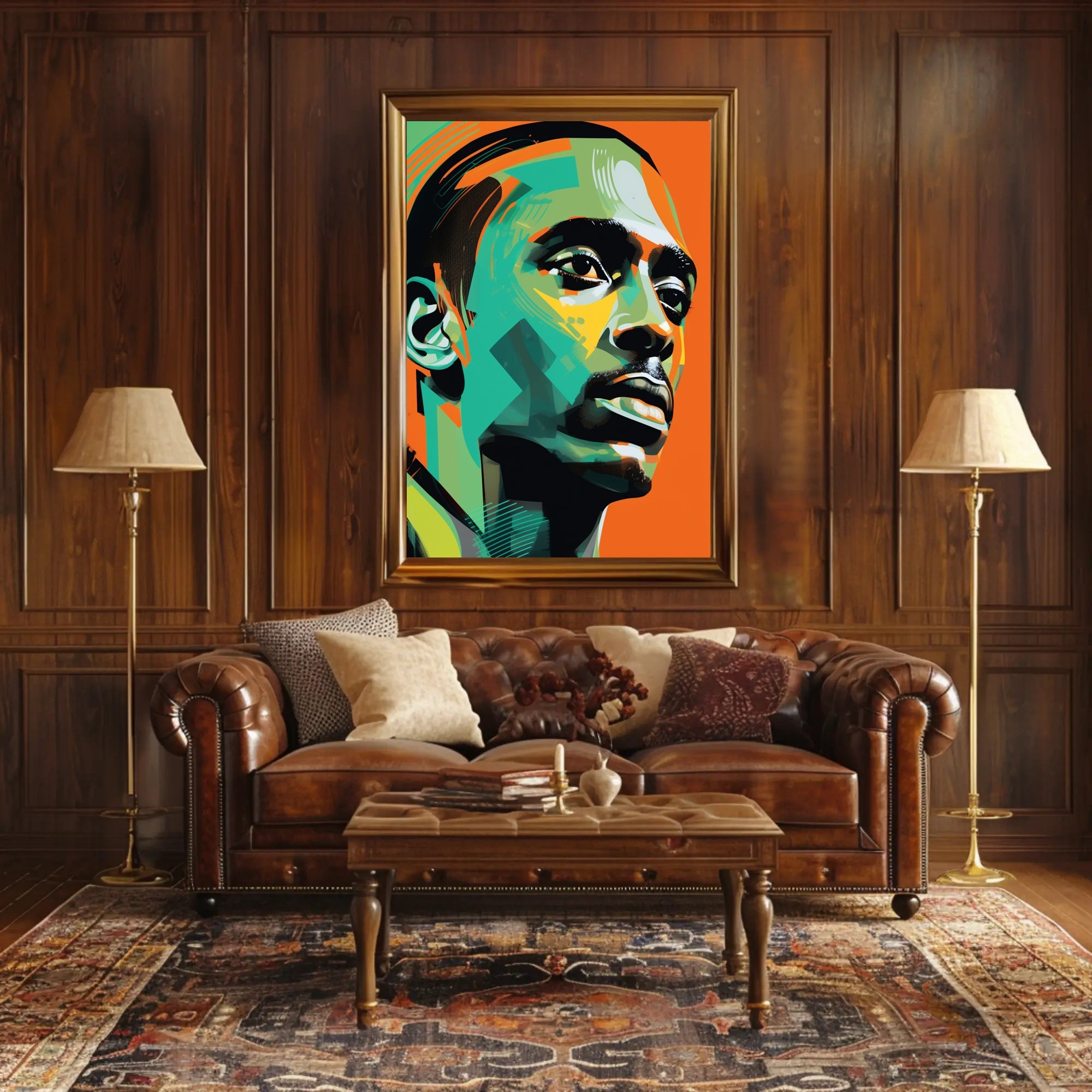 Vibrant Portrait Poster PosterGoat