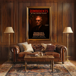 Franklin D. Roosevelt 32nd President of the United States Zombidents Poster Series