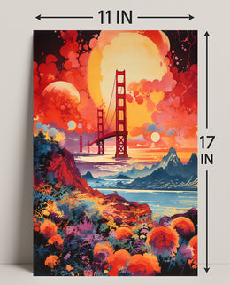 Dreamscape Of The Golden Gate Poster