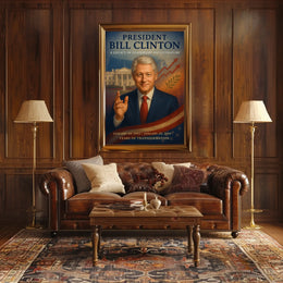 Bill Clinton Years Of Transformation Poster