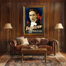 Thurston The Great Magician Vintage Entertainment Poster