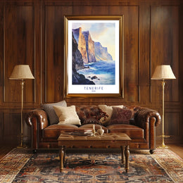 Majestic Cliffs of Tenerife Poster PosterGoat