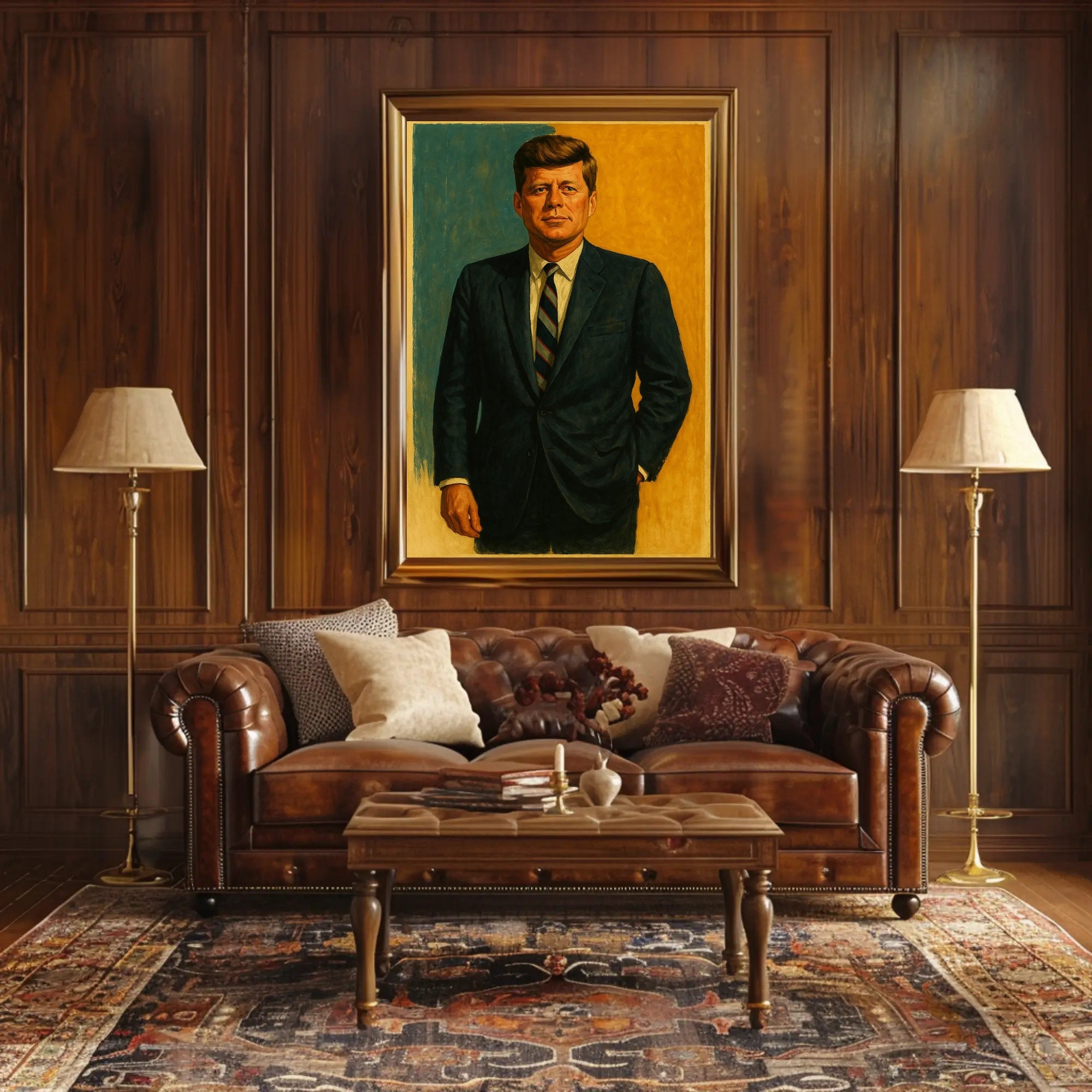 Mid-20th Century John F Kennedy Classic Portrait Poster