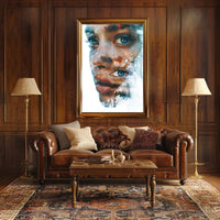 Mysterious Cloaked Figure Fantasy Art Poster Print PosterGoat