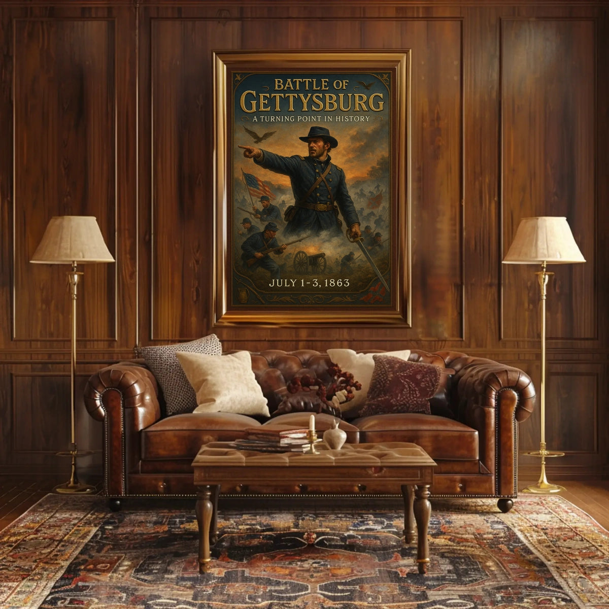 Battle Of Gettysburg A Turning Point Poster