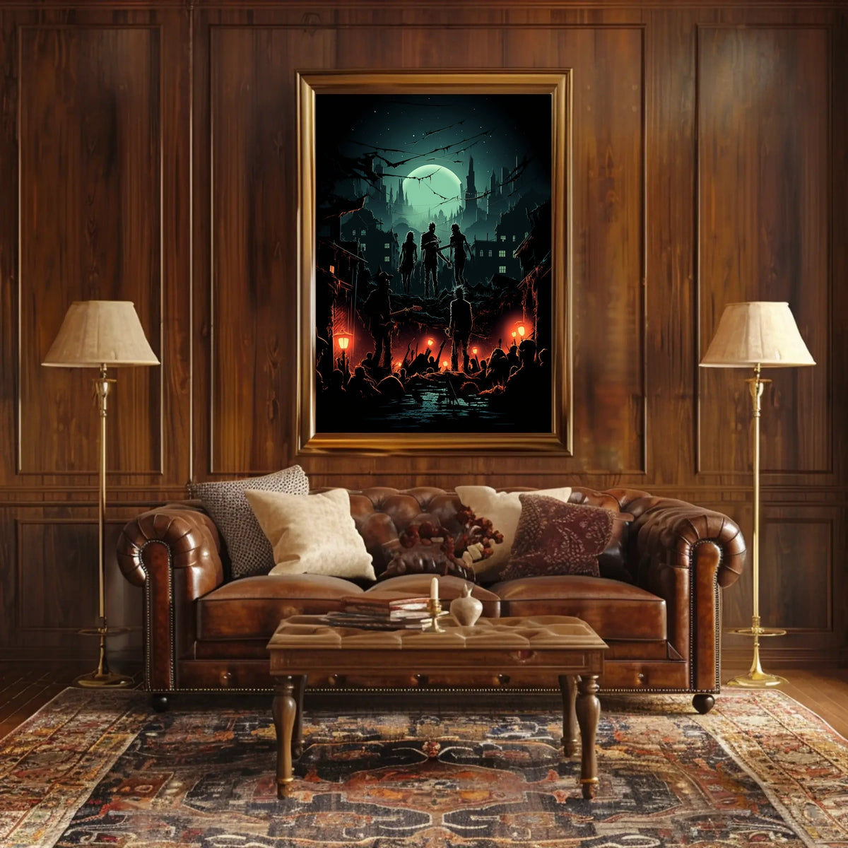 Dark Moonlit Rebellion: A Gritty Music or Concert Poster