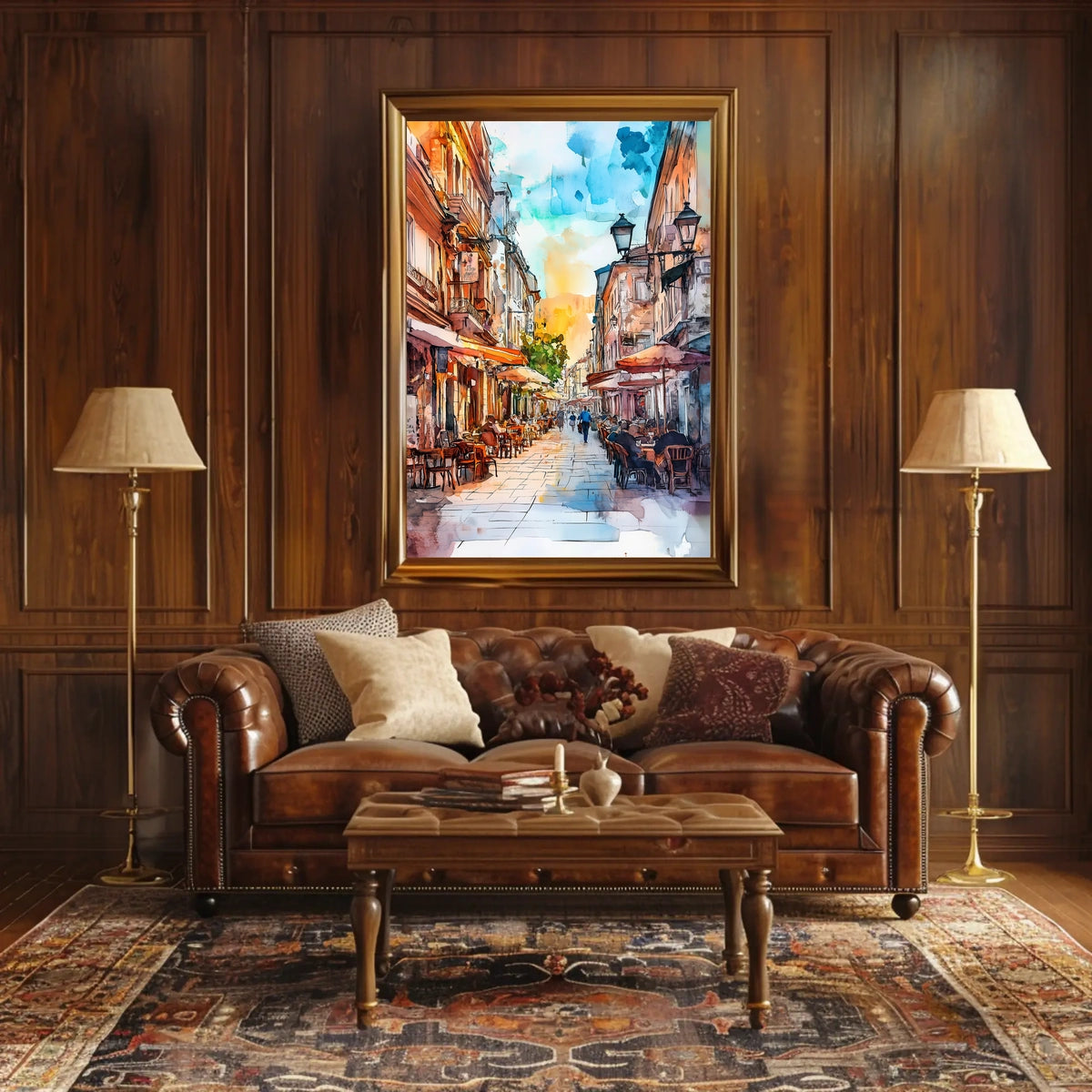 Vibrant Skadarlija Bohemian Street Scene In Serbia Poster