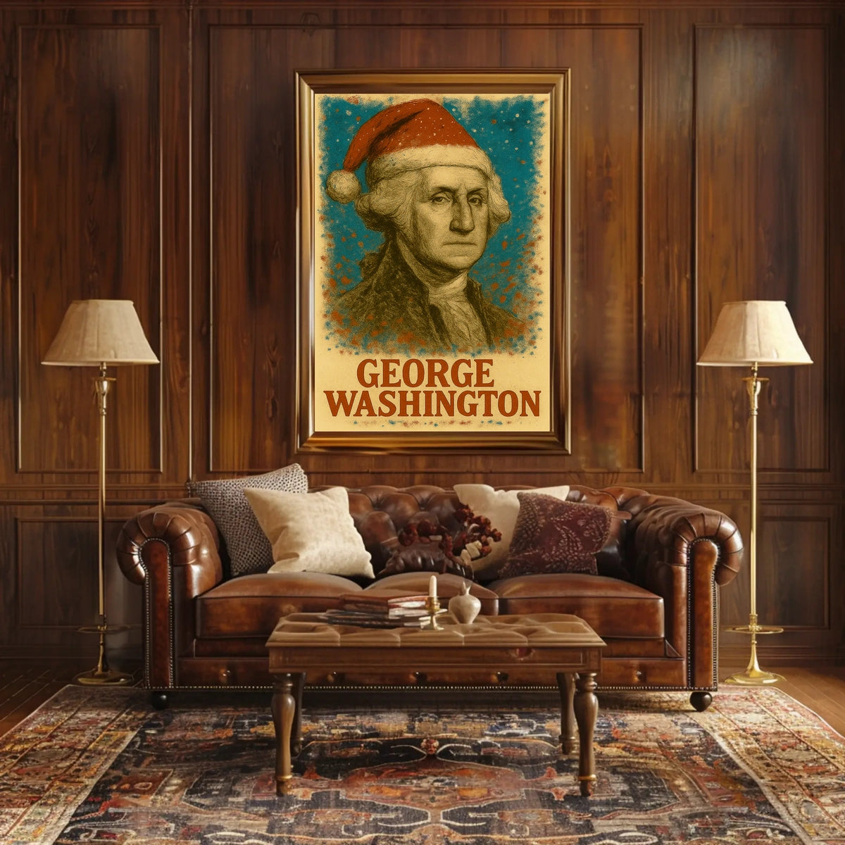 George Washington 1st President of the United States Christmas SeriesPoster