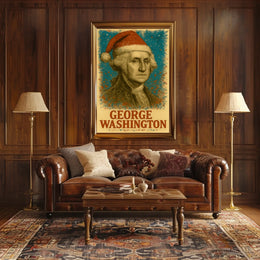 George Washington 1st President of the United States Christmas SeriesPoster