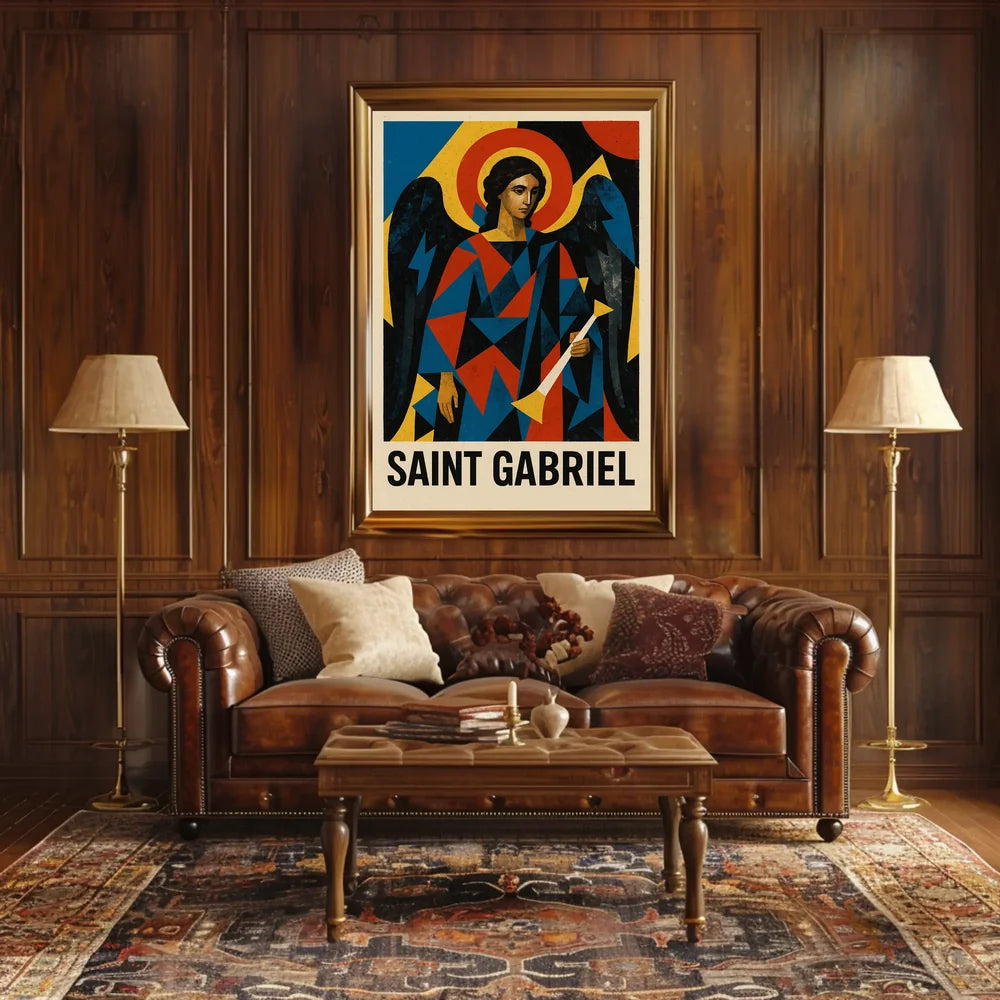 Saint Gabriel Religious Iconography Art Poster