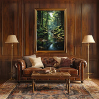Serene Forest Scene, Nature's Tranquility National Park Poster