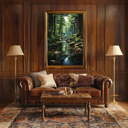 Serene Forest Scene, Nature's Tranquility National Park Poster
